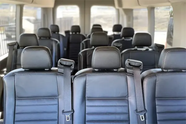 Vallejo Airport Shuttle black passenger van for reliable airport transfers to SFO, SMF, OAK, and SJC.